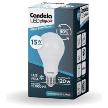 LAMPARA LED CANDELA X 15 WATS