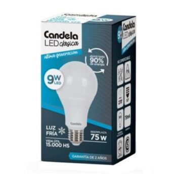 LAMPARA LED CANDELA X 9WATS